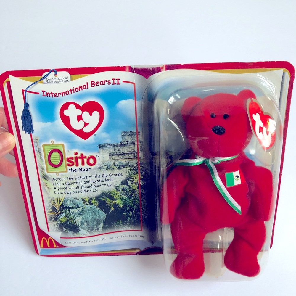NEW TY Osito Mexico Bear McDonald’s International